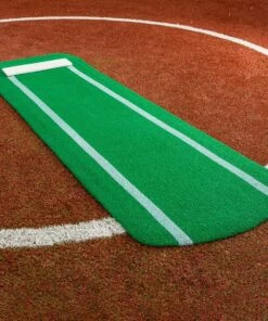 Portolite Spiked Softball Pitching Mat Green -Cheap Softball Store a34 008 new 02