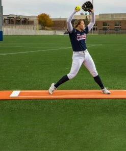 Portolite Spiked Softball Pitching Mat Green -Cheap Softball Store a34 008 new 06