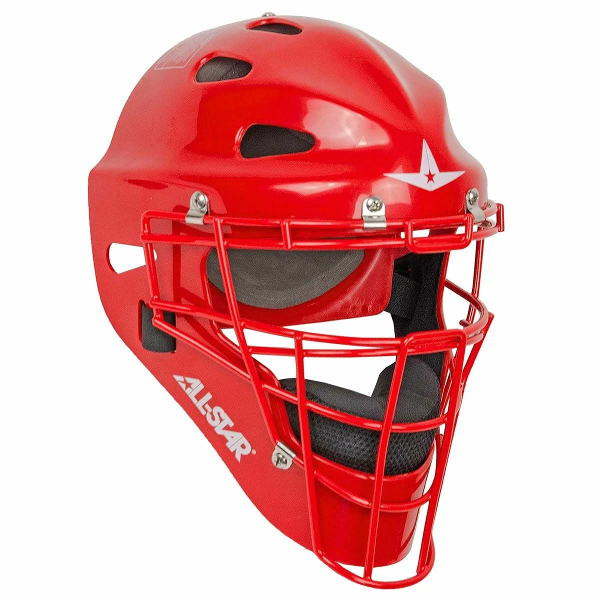 All Star MVP2310SP Catcher's Helmet, YOUTH Scarlet 1 All Star MVP2310SP Catcher's Helmet, YOUTH Scarlet