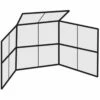 10'x10' w/ Partial Hood Permanent Baseball/Softball Backstop, BSCL10H