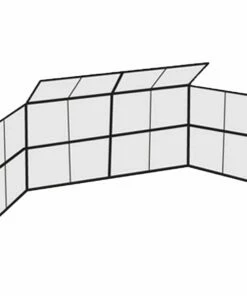 20'x10' w/ Partial Hood Permanent Baseball/Softball Backstop, BSCL20