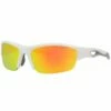 Rawlings 32 Adult Sunglasses Shiny White/Smoke with Orange Mirror