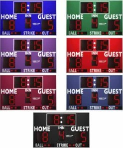 3312LED Baseball / Softball Scoreboard w/ Timer, 8'W x 5'H -Cheap Softball Store a91 174 new 21 colors