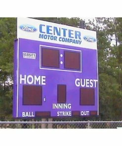 3312LED Baseball / Softball Scoreboard w/ Timer, 8'W x 5'H -Cheap Softball Store a91 174 new inset