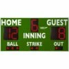 Varsity Scoreboards 3314 Baseball-Softball Scoreboard, 8'Wx4'H