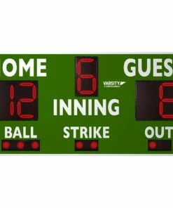 Varsity Scoreboards 3314 Baseball-Softball Scoreboard, 8'Wx4'H
