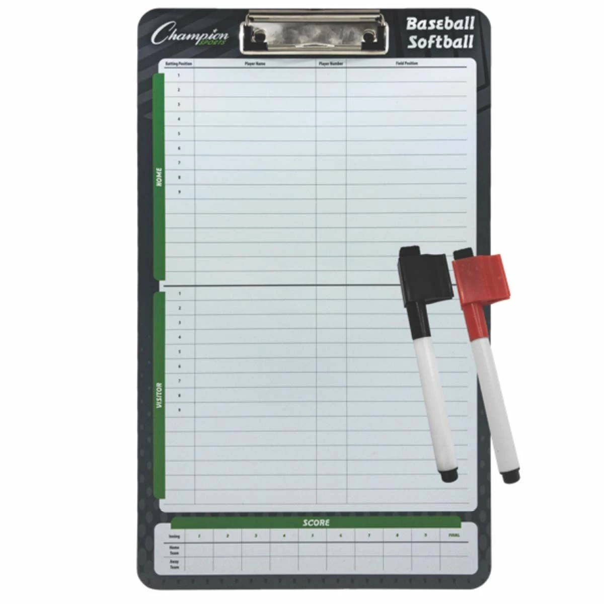 Champion Baseball / Softball Dry Erase Coaching Board, BSBOARD 2 Champion Baseball / Softball Dry Erase Coaching Board, BSBOARD - Image 2